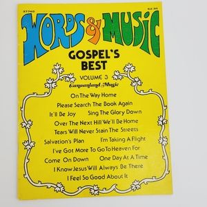 Words & Music - Gospel's Best Volume 3 Vintage Piano Sheet Music Book